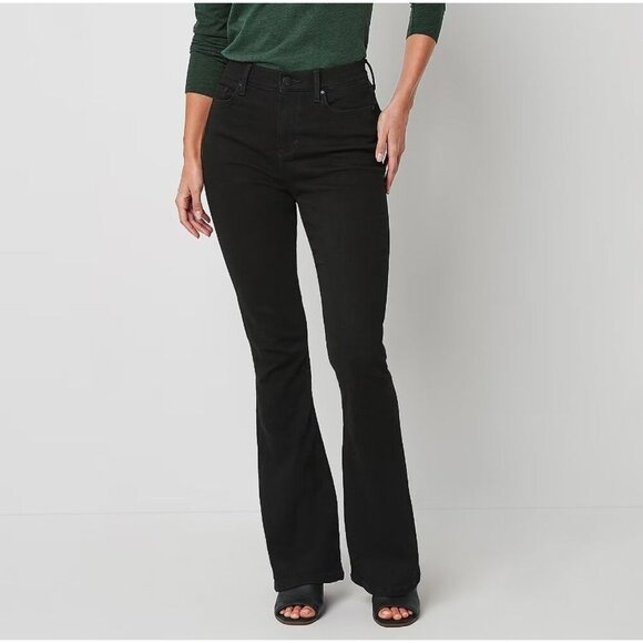 a.n.a Womens High Rise Flare Jean in Black - Size 16 - Picture 1 of 12